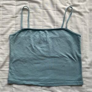 NOBO Light Blue Spaghetti Strap Cropped Camisole
